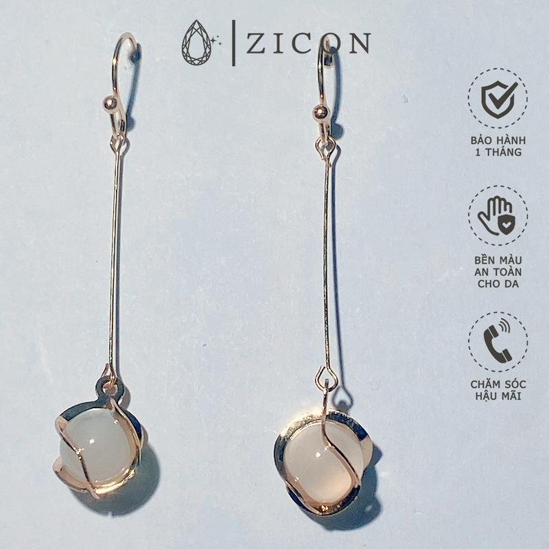 Product Introduction of [Mã D21] Bông Tai Dáng Thả Ngọc Lớn, Dáng dài đính đá opal _ KP22 3
