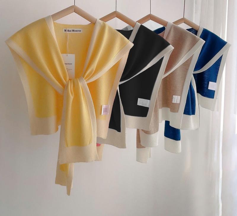 [Hàng loại 1] Khăn choàng vai giả áo Doria Dore, cổ giả mongtoghi phong cách Hàn Quốc 2025