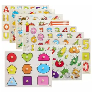 Puzzle Knob V1 Wooden Puzzle Kayu Puzzle Anak Mainan Kayu Puzzle Angka Mainan Puzzle Edukasi Anak