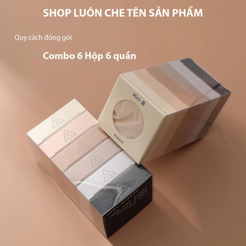 Combo 6 Quần Lót Nữ Su Thạch Trong Suốt Siêu Mỏng Không Đường May Thun Co Giãn 8 Chiều Quần Sịp Nữ Không Viền Mặc Trong Váy Thấm Hút Nhiều Màu Women