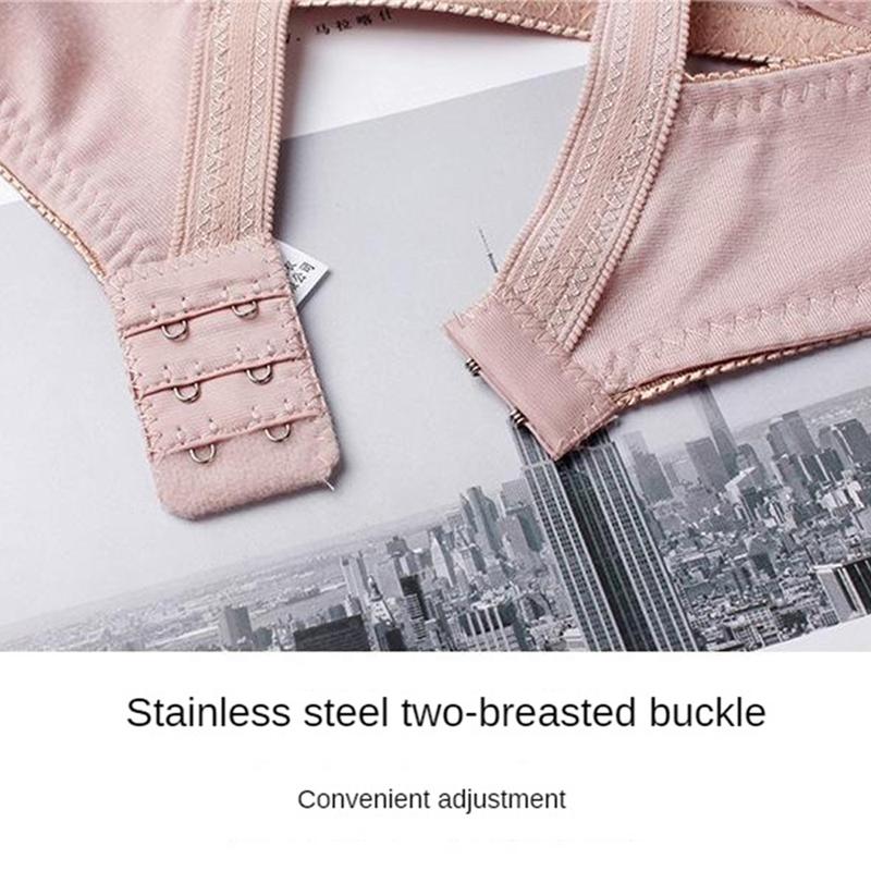 Áo Ngực Siêu Mỏng, Thoáng Khí, Chất Liệu Cotton Mềm Mại, Không Gọng, Thích Hợp Cho Phụ Nữ Trung Niên Và Ngoại Cỡ, Áo Ngực Cho Mẹ 5