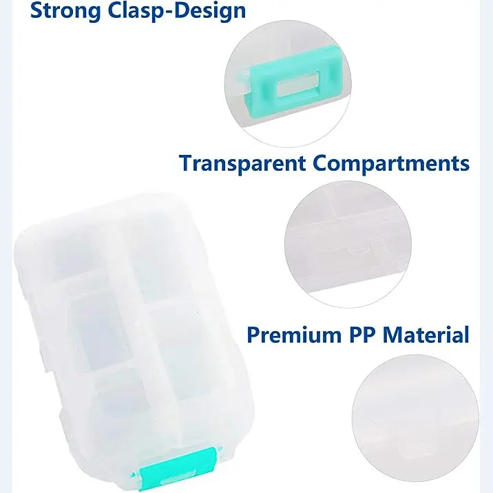 Kotak Obat Mini Travel Pill Organizer Moisture Proof 12 Grid 0