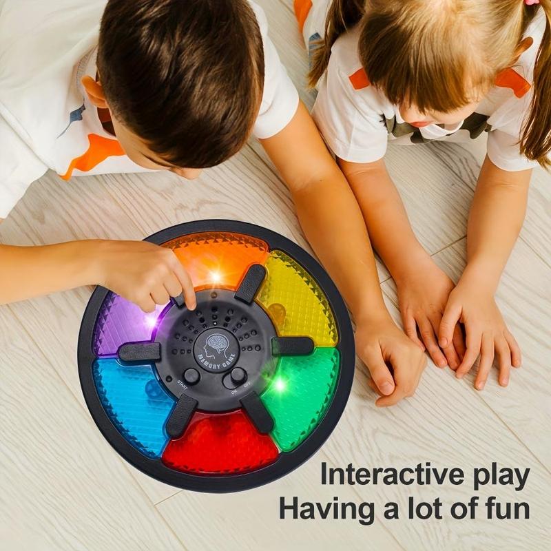 Colorful Memory Game Toy, 1 Box Fun Memory Training Toy, Game Board with LED Lights and Sound Effects, 15 Levels of Difficulties, Thinking Training Game Machine, Fidget Toys, Gift for Her, Men's Gift 6