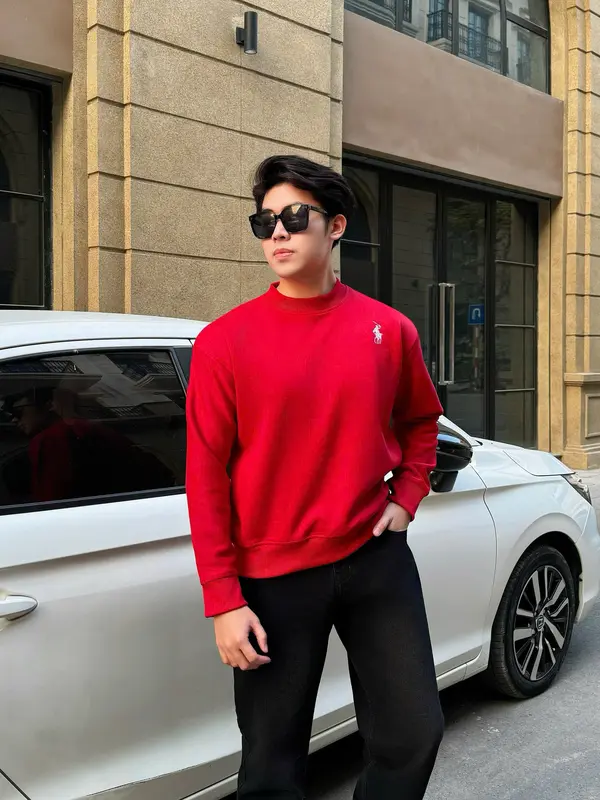 (DEAL MỞ BÁN) Áo Sweater NỈ 2 Da cổ tròn COTTON NATIONMAN (KHÔNG XÙ LÔNG ) BST Tết 2025  nam nữ cotton Unisex Local Brand Menswear 5