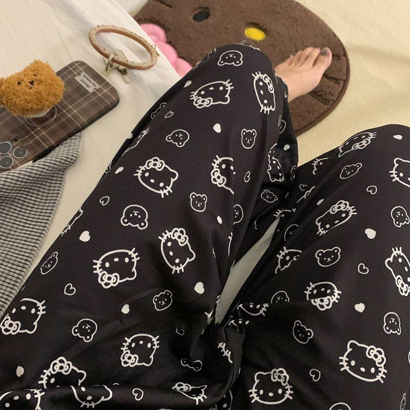 Product Introduction of Quần Ngủ Hoạt Hình Nhật Bản, Phong Cách Hello Kitty Ins, Quần Chống Muỗi Sớm Cho Nữ Sinh, Quần Thường Ngày Ký Túc Xá Dễ Thương, Quần Đi Bộ Women Áo Top 17