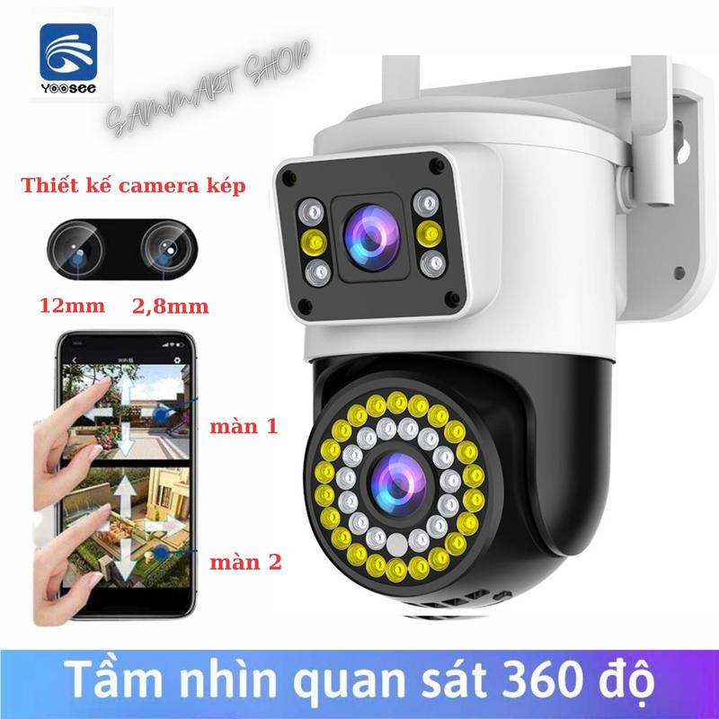 Camera Q42D YooSee 2 Mắt Ngoài TRời Kháng Nước Kết Nối Wifi K Dây  Đàm Thoại 2 chiều Thông Báo Báo Động