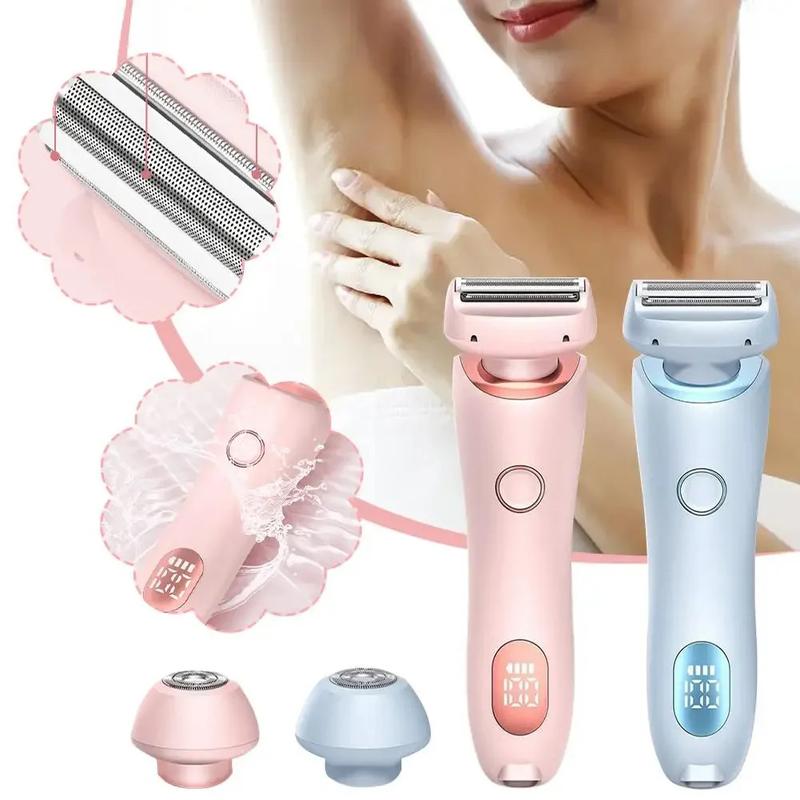 Product Introduction of Painless Hair Removal At Home, 2 In 1 Electric Shaver Razors For Women, Bikini Trimmer For Pubic Hair, Wet & Dry Electric Shaver Steel Waterproof Gentle Removable Stainless Stainless Steel Comfort Portable IPL Hair Removal with Cooling 26