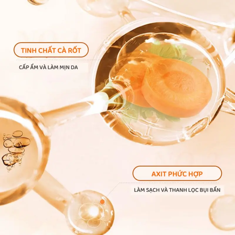 mặt nạ cà rốt sủi bọt hoàn toàn từ thiên nhiên Làm Đẹp Da Skincare Mật Ong 1