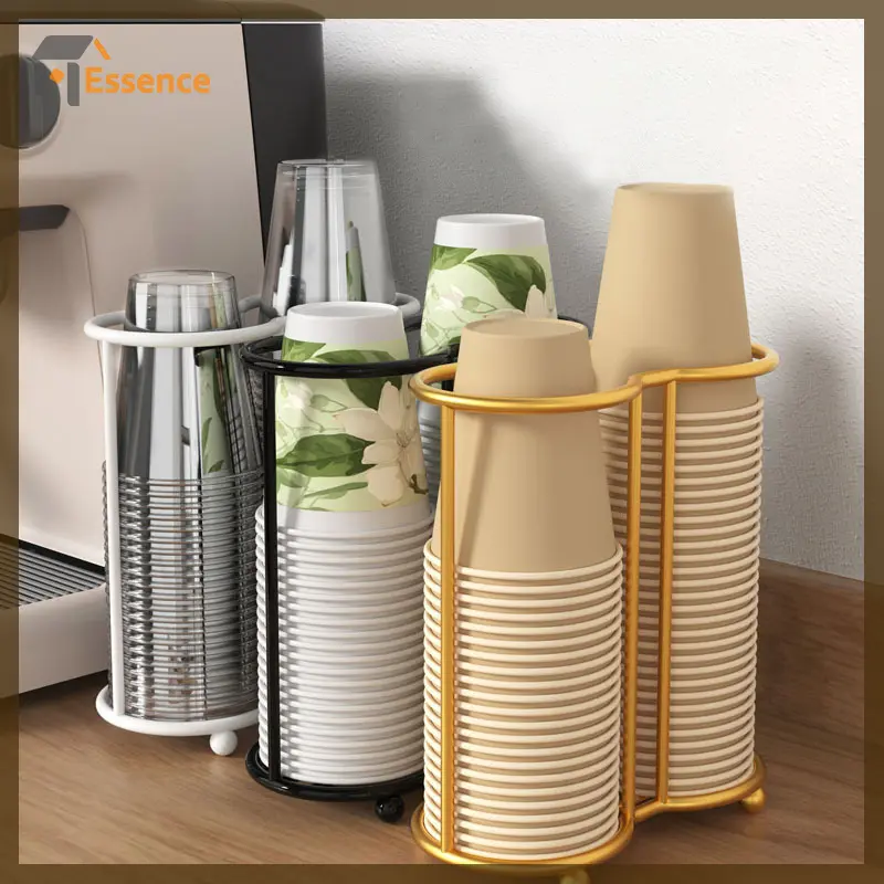 Pemegang Cawan Kertas Dapur, Alat Pemetik Cawan Pakai Buang, Rak Penyimpanan Cawan Desktop Pelbagai Fungsi, Pemegang Cawan Kopi Isi Rumah, Untuk Kegunaan Rumah Besi