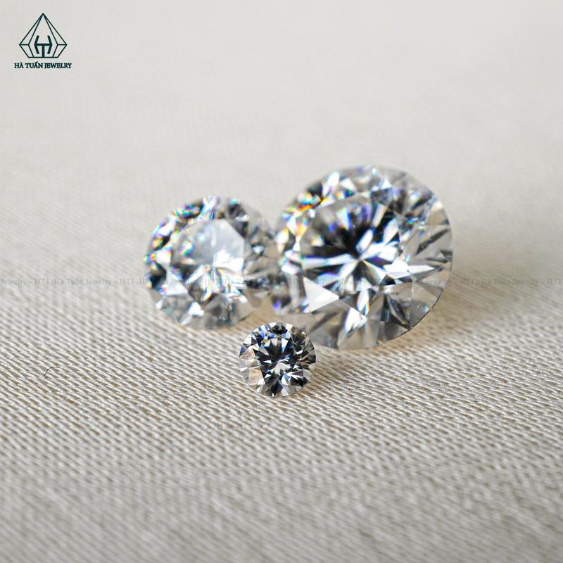   Hà Tuấn Jewelry  1 Viên Đá Tấm Moissanite Đính Răng Hoặc Đính Trang Sức MWR 