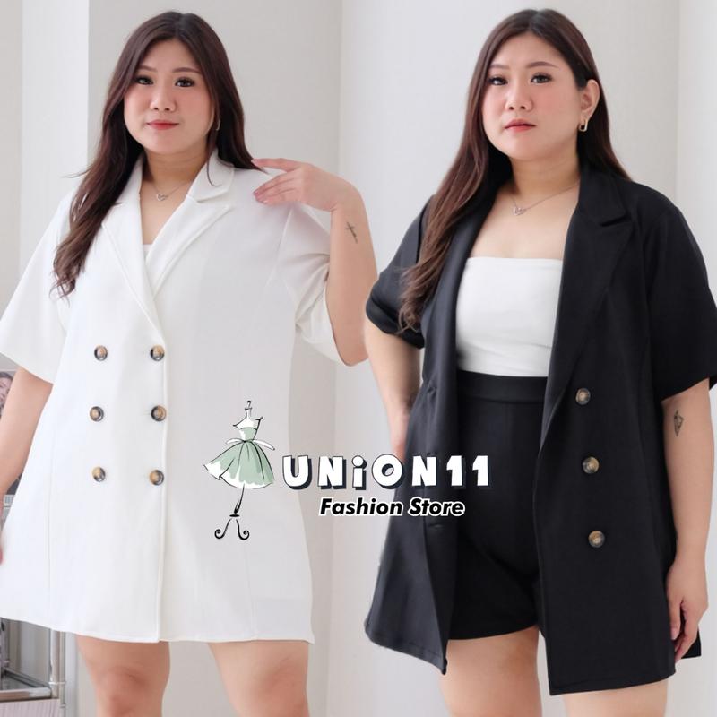 Union11 - Set Jumbo Wanita Ld 120-140 Cm / Stelan Big Size Casual Polos Muat Bb 100 Kg Tracy 1