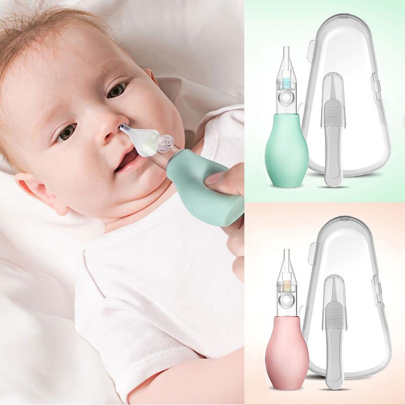 Máy Hút Mũi Thủ Công Cho Em Bé Bộ Dụng Cụ Vệ Sinh Làm Sạch Bộ Dụng Cụ Vệ Sinh Làm Sạch Mũi Chống Chảy Ngược, An Toàn, [PO] 0