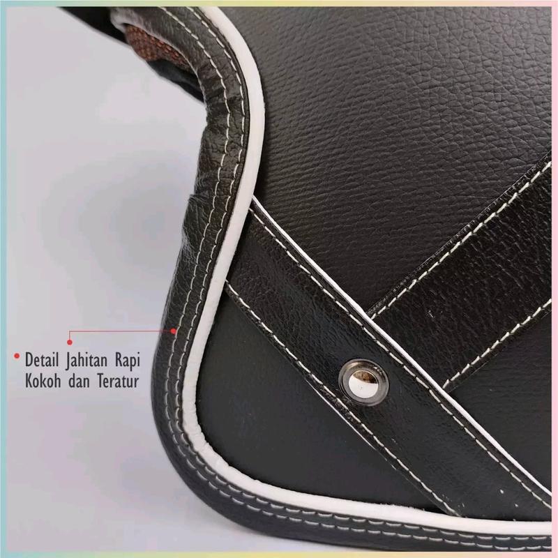 Helm Bogo Cewe Helm Kulit Original Handmade Helm SNI Premium 3
