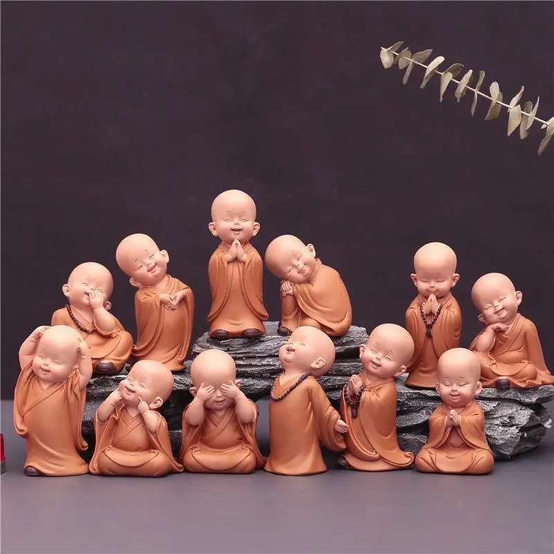￼TƯỢNG CHÚ TIỂU MINI ÁO NÂU - Bộ Tượng 3 Chú Tiểu An Vui An Nhiên Bình Yên Tam Không - Chú Tiểu Trang Trí Ô Tô Để Bàn Làm Việc Bàn Học . Decor Trang Trí Trang Trí Nhà Decor Phòng Đồng 0