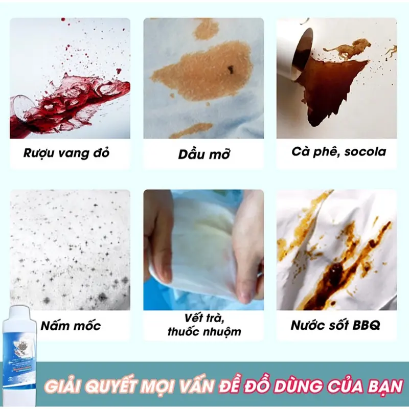 Bột tẩy vết bẩn đa năng Oxi Clean Z- Tẩy vết bẩn, nấm mốc, ố vàng, khử khuẩn an toàn Làm Sạch 8