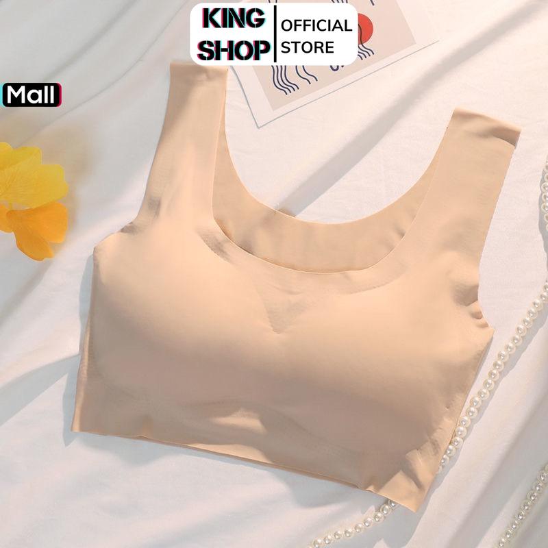 (Che tên) Áo lót su cao cấp mềm mại cho nữ sinh không gọng thoáng mát dễ chịu KING SHOP A5262 Kem Bra áocon nữ ômngực