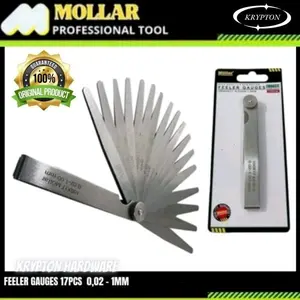 mollar puller alat setelan klep 0,02-1mm 17 blade