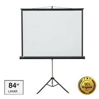Gambar Layar Projector Tripod Portable Screen 84 X 84 inch dari Epson Official Store Indonesia Kota Administrasi Jakarta Barat 2 Tokopedia