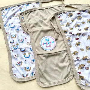 AYAKAN BABY - 6 Pcs Popok Bayi kain cuci bayi baru lahir newborn Series Mocca