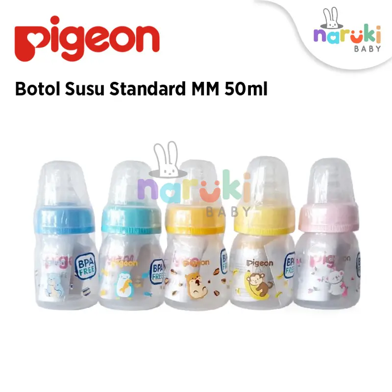 Pigeon Botol Susu PPRP Standard MM 120ml 240ml Peristaltic Slim Neck Accessories Bottle 1