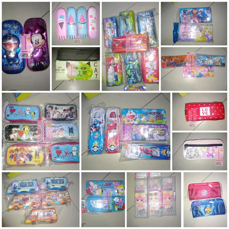 Bundling Mix Pensil - Pulpen - Penggaris - Penghapus - Kotak Pensil / Alat Tulis 1