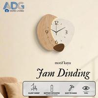 Gambar Jam Dinding Ukir Kayu Estetik Terlaris – Jam Dinding Aesthetic Vintage untuk Interior Rumah & Ruang Tamu - (102) 30x30 dari Donmi store Kab. Tangerang 4 Tokopedia