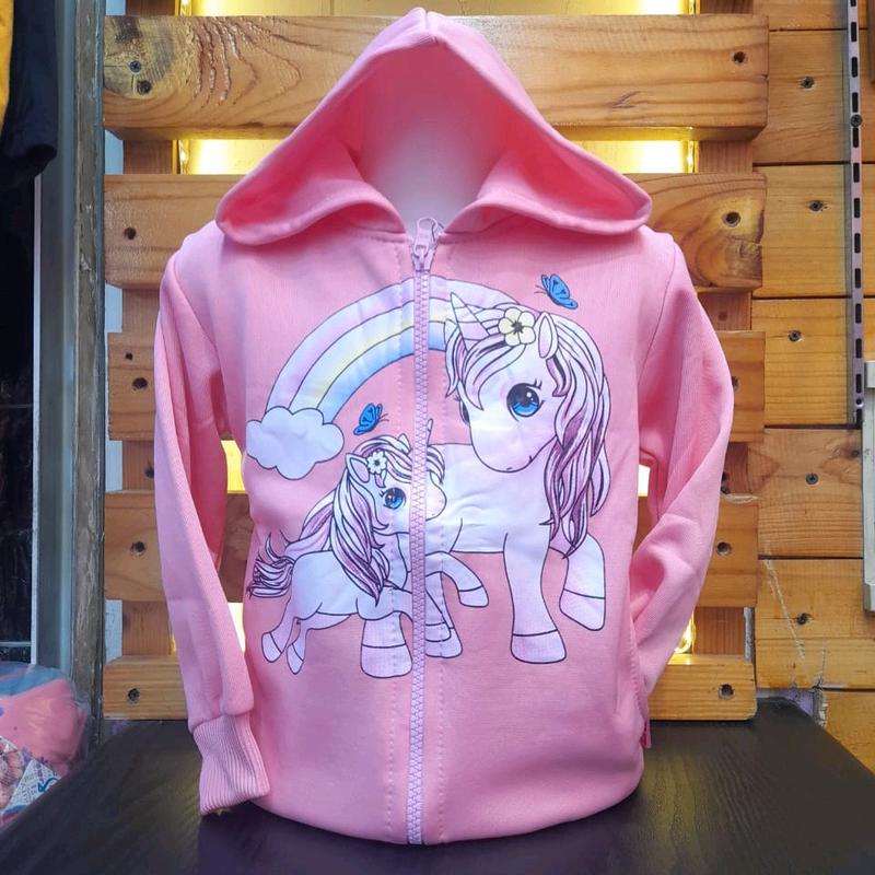 Model Terbaru - Jaket Anak Perempuan Karakter unicorn Bahan Fleece - Kids Jacket 5