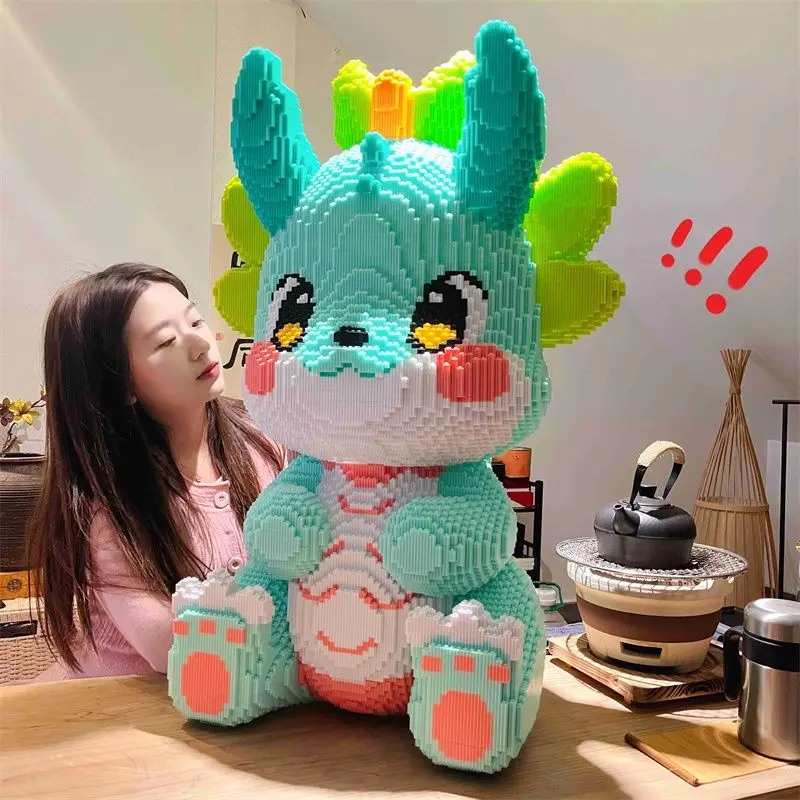 Khối Xây Dựng, Tương Thích Với Lego, Khuyến Mãi Đặc Biệt Nhập Khẩu, Chủ Đề Năm Rồng, Lắp Ráp Khổng Lồ, Đồ Chơi Và Bộ Ghép Hình, Thích Hợp Để Trang Trí, Lý Tưởng Cho Bé Gái, Năm Mới 2024 5
