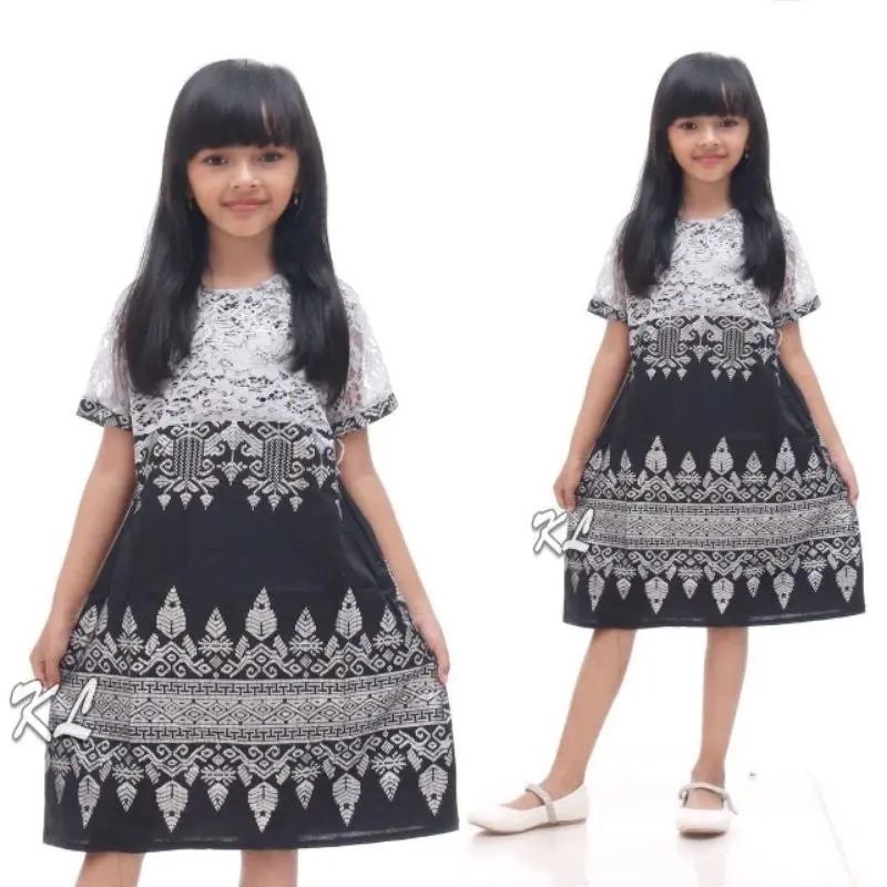 Baju couple dress lancip dress brokat keluarga pria dan wanita modern batik couple keluarga dress natalan motif ANJANI Cowok Hem Panjang Pendek Tenun Katun Pasangan 6