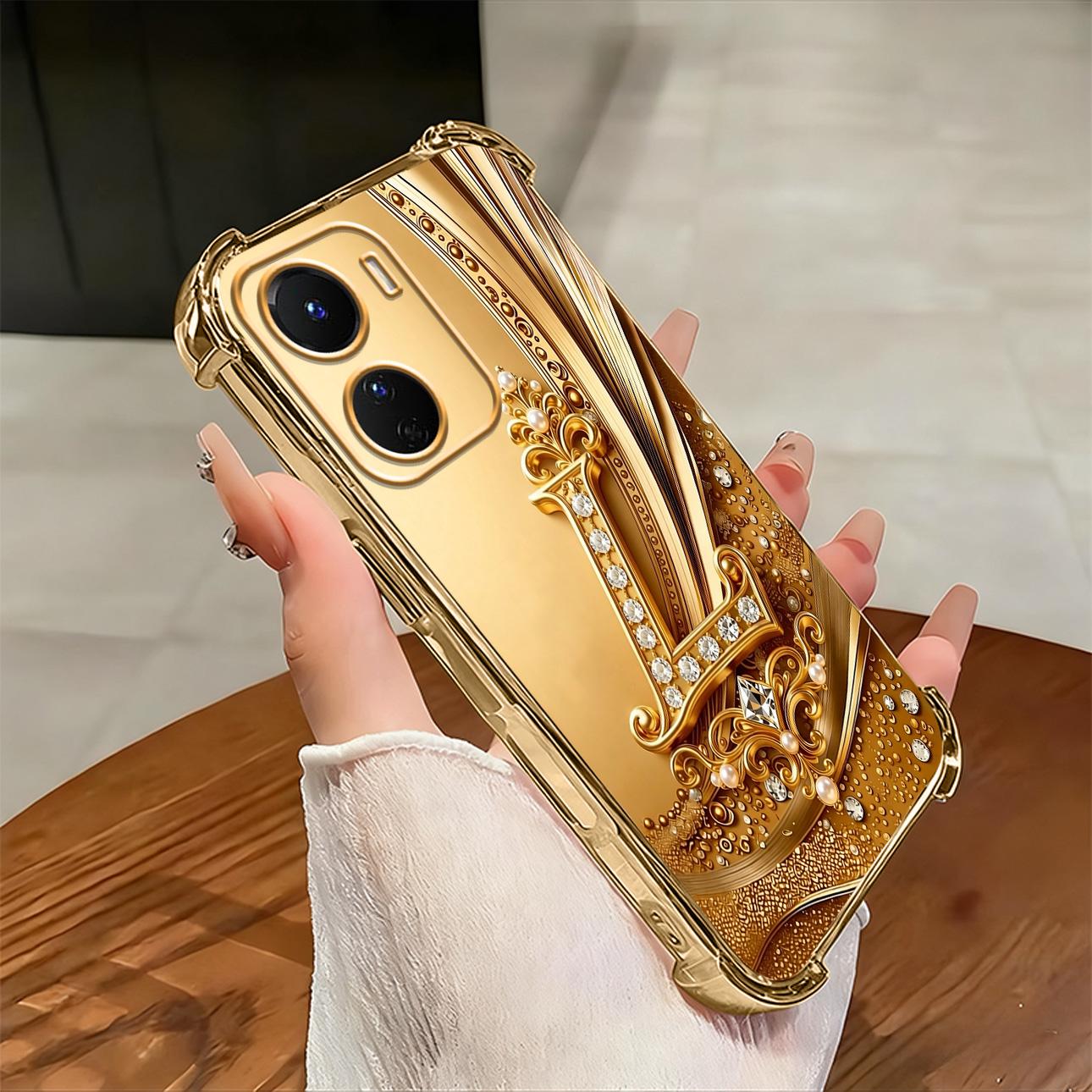 Cocok untuk casing ponsel VIVO Y16 Casing ponsel tahan benturan empat sudut dengan ukiran huruf yang indah.-SJFS