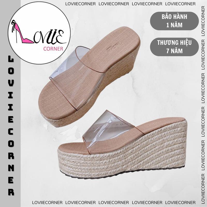 LOVIIECORNER - FORM BÉ - XUỒNG CÓI QUAI MICA MỀM BẢNG TO - DÉP XUỒNG CAO MŨI TRÒN ĐI HẰNG NGÀY - DÉP XUỒNG CAO ĐẾ BẰNG 8 PHÂN, 10 PHÂN - D240201