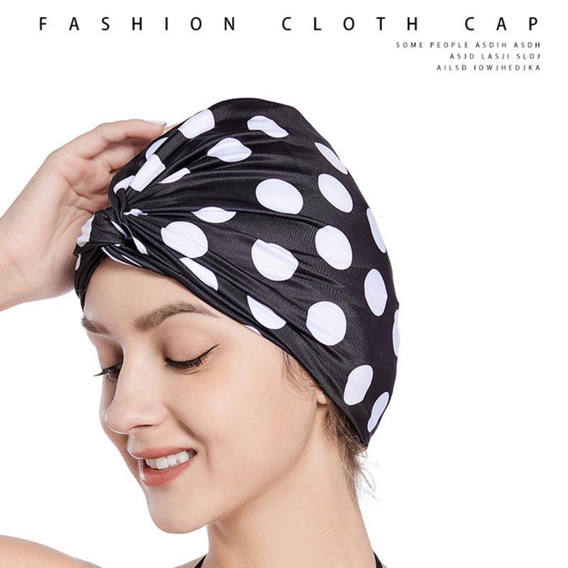 roewilng- Women Swim Hat High Elastic Anti-fading Swim Hat Women Swim Ears Protection Hat Bathing Hat for Summer High Elastic 1