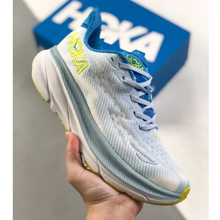HOKA ONE ONE Clifton 9 Men and women Professional cushioning running shoes，Unisex ultra-light breathable thick soled sneakers size 36-45
