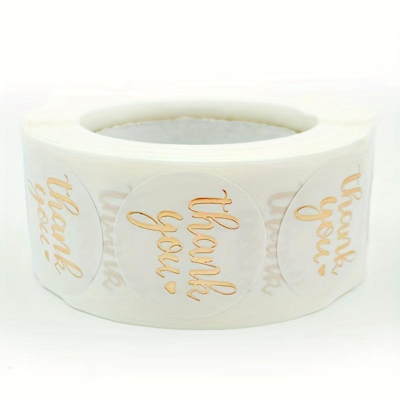 500pcs/set Gold Foil Thank You Sticker, Sealing Sticker, Round Label Sticker For Gift Wrapping 4