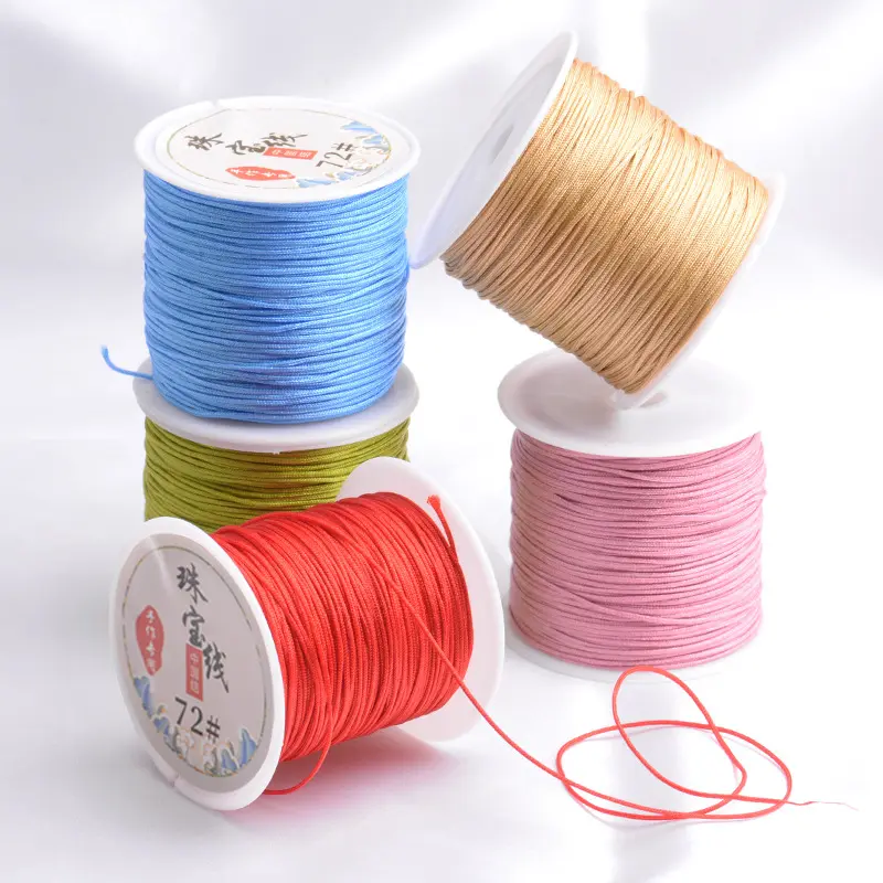 Dây Đeo Vòng Tay Dây Hạt, Nhiều Màu, Dày 0,8Mm, 6 Màu Âm Lượng Không Lặp Lại, Dây Đeo Vòng Tay Và Vòng Cổ, Thích Hợp Để Làm Vòng Tay Và Mặt Dây Chuyền Thủ Công, Dây Làm Trang Sức, Hoàn Hảo, 45 M / Dòng 2
