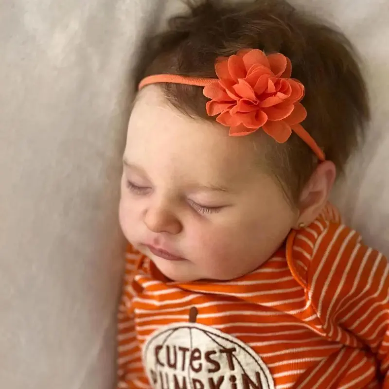 Realistic Reborn Sleeping Doll, 1 Box Cute Soft Silicone Newborn Doll, 20 Inch Alive Soft Cute Play House Toy, Handmade Gift for Child 5