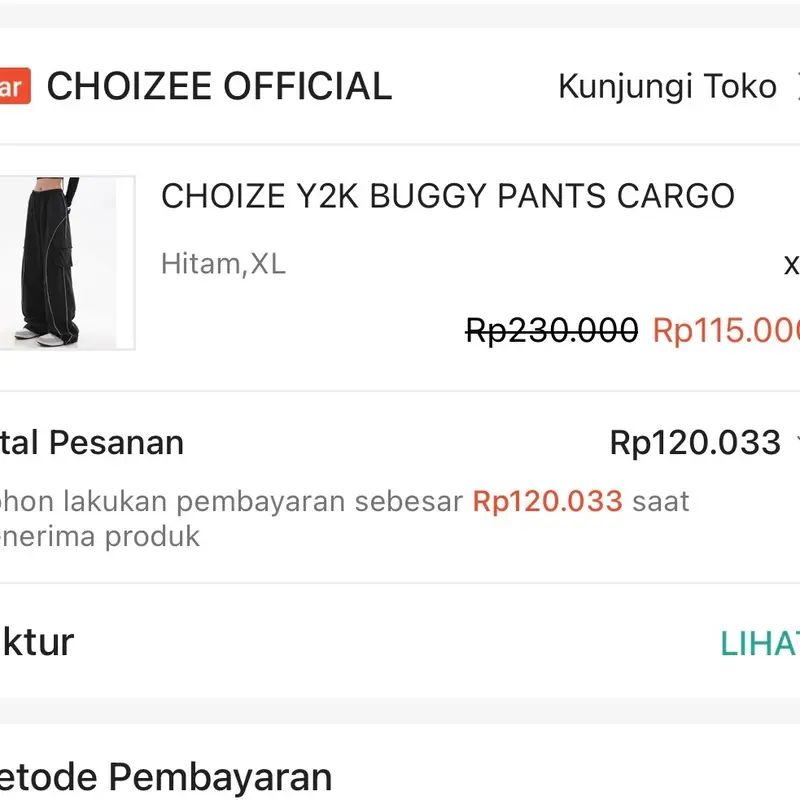 Buggy pants cargo black 014 3