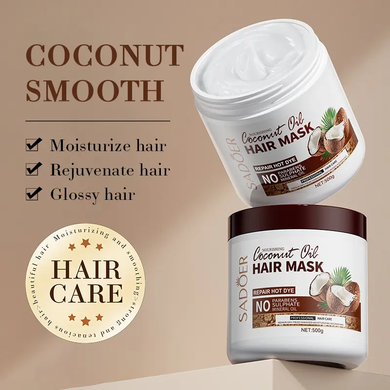 Coconut Hair Mask Improves frizziness and Softens high volume Conditioner