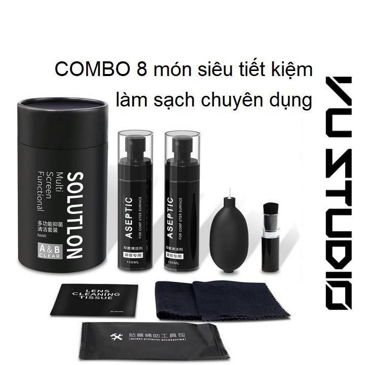 🔥🔥🔥Bộ làm sạch máy tính Bộ làm sạch màn hình LCD Làm sạch màn hình phun Máy chà bàn phím kẽ hở 8