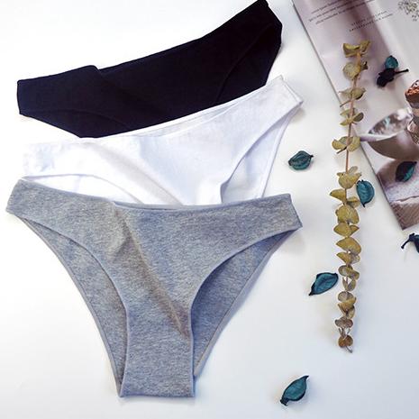Quần lót nữ đáy may 2 lớp kháng khuẩn - Quần lót cotton siêu co dãn, thấm hút tốt VALICA L261 Women Voi 1