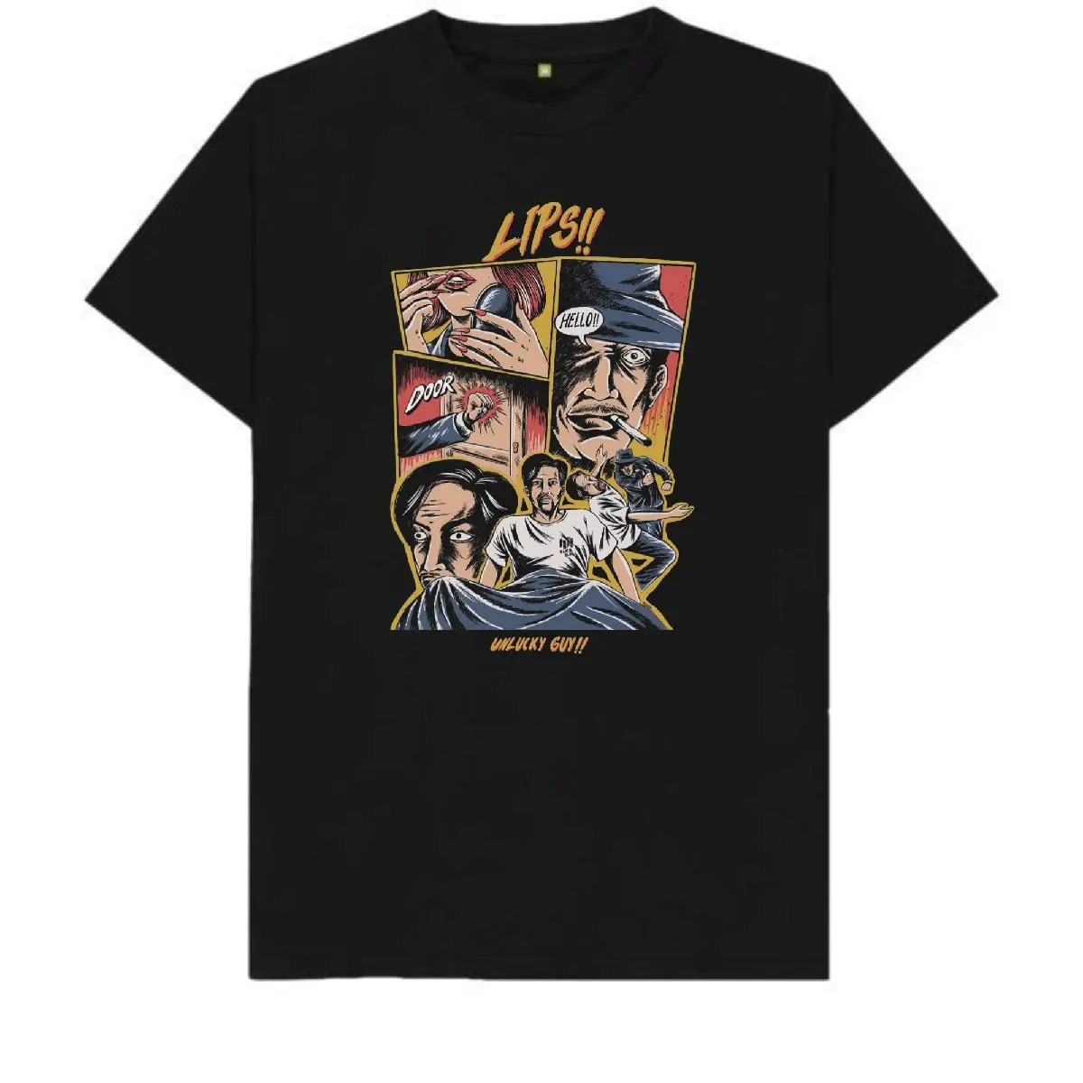 Lips Band - Black - Kaos kids - kaos Katun
