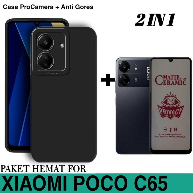 Product Introduction of Soft Case POCO C65 Free Ceramic Anti Spy Full Cover 23