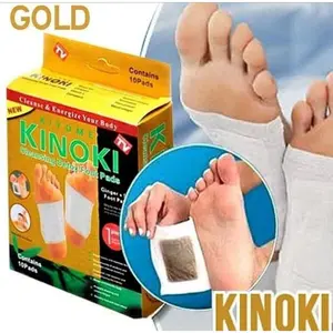 PROMO 1 BOX ISI 10 PADS KINOKI GOLD DETOX KAKI HERBAL 100% ORIGINAL