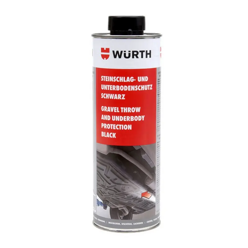 Sơn phủ gầm Ô Tô Cao Su Non WURTH Đức 1000 ml màu Đen chuyên dụng cho gara ô tô 1