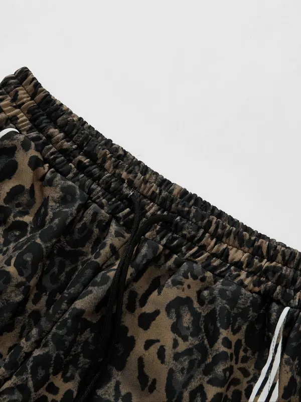 Men's Camo Print Straight Leg Sweatpants, Street Fashion Casual Regular Fit Camo Print Baggy Trousers for Daily Wear, Men's Bottoms for Summer 5