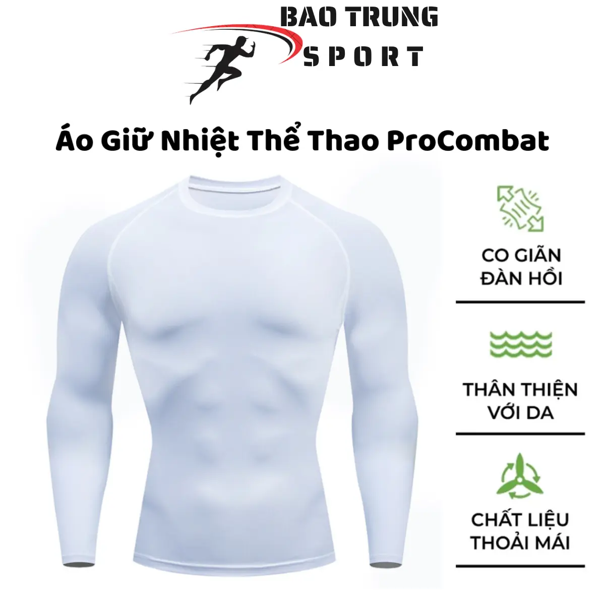 Áo Giữ Nhiệt Thể Thao Nam Tập Gym Cao Cấp PRO COMBAT Bóng Đá Bóng Rổ Chơi Thể Thao Sport Top Chạy Bộ