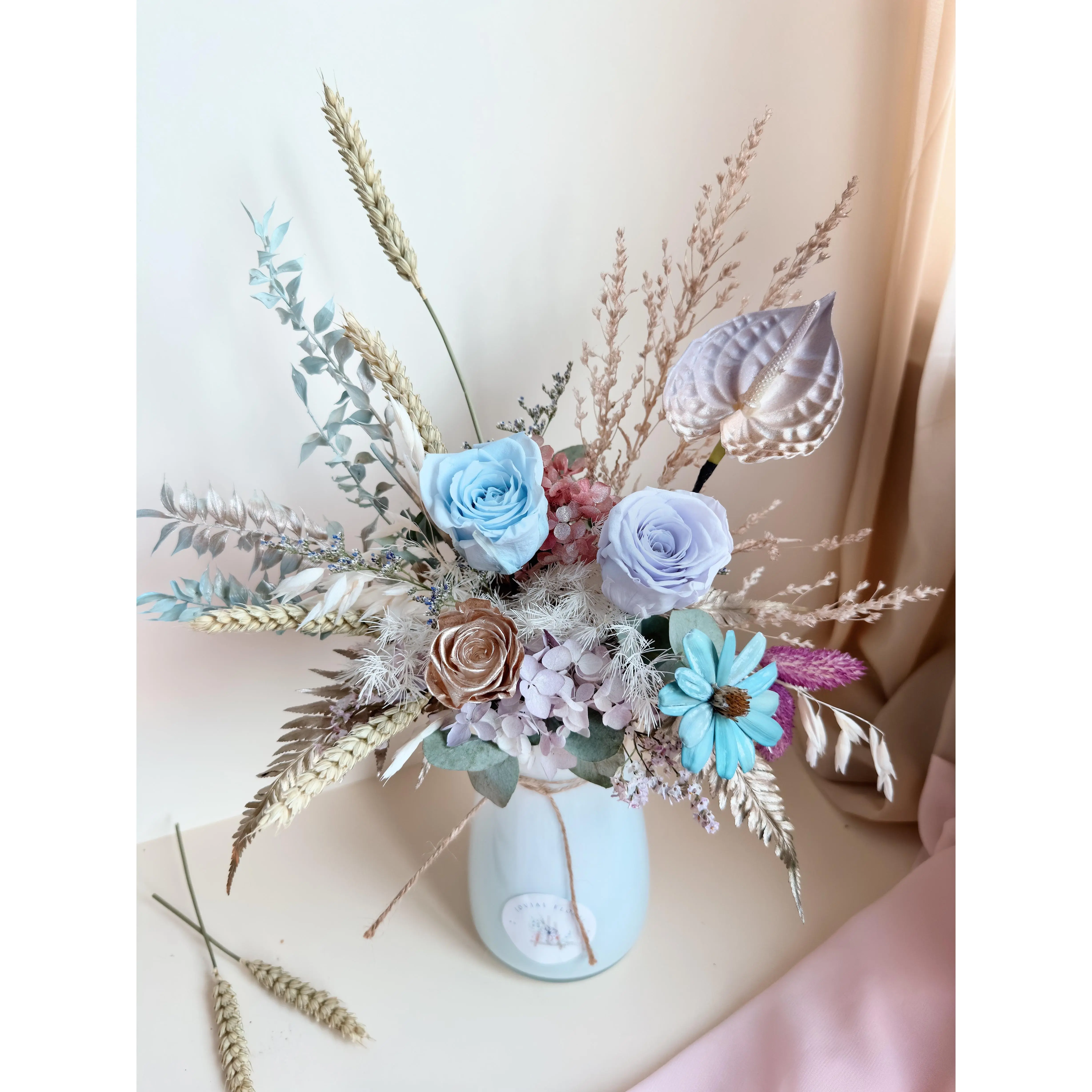 Immortal Mizu flower  JOVIAL FLORAL  +  Free Delivery   + Gift Card Card