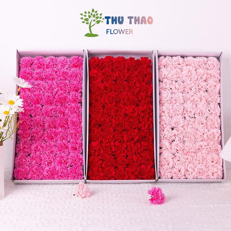 Hoa sáp cẩm chướng đa dạng màu sắc dùng để cắm hoa, bó hoa và làm quà tặng 2