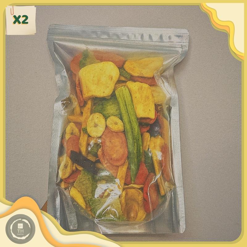 [1KG] Trái Cây Sấy MÍT VỤN - NGUYÊN, THẬP CẨM, CHUỐI, KHOAI LANG Tím/Vàng/Cam Ăn Vặt Thái Hòa - Hàng xuất khẩu giòn ngọt tự nhiên Ăn Vặt Snack Food 2