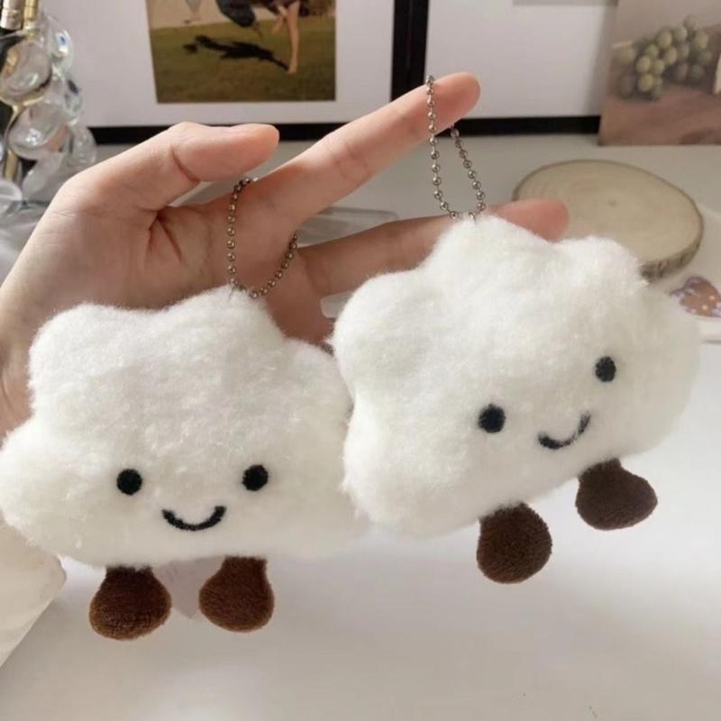 Mặt Dây Chuyền Đám Mây Nhồi Bông Dễ Thương, Viip, Đồ Chơi Nhồi Bông Mềm, Mặt Dây Chuyền Túi, Đồ Trang Trí Treo, Dây Chuyền Chìa Khóa Cặp Đôi, Phụ Kiện Túi 3